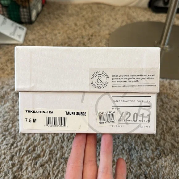 Treasure & Bond Slip On Flats In Taupe Suede - Picture 9 of 10